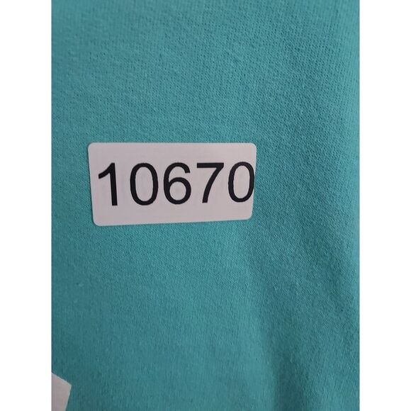 UCF Hoodie Mens Medium Champion Fleece Teal Spellout Logo Sweatshirt Drawstring - Picture 9 of 9